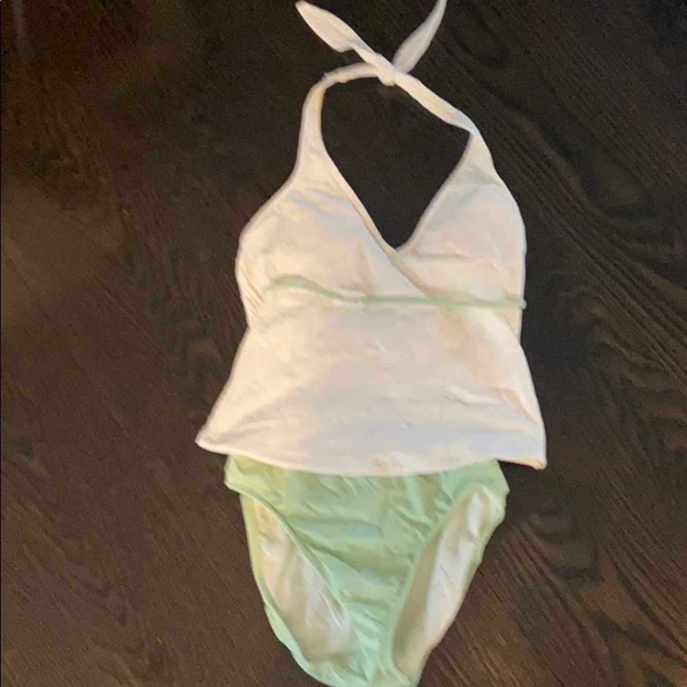 Taking bathing suit